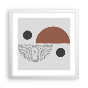 Poster in einem weißen Rahmen - Perfektion des Rades - 40x40 cm