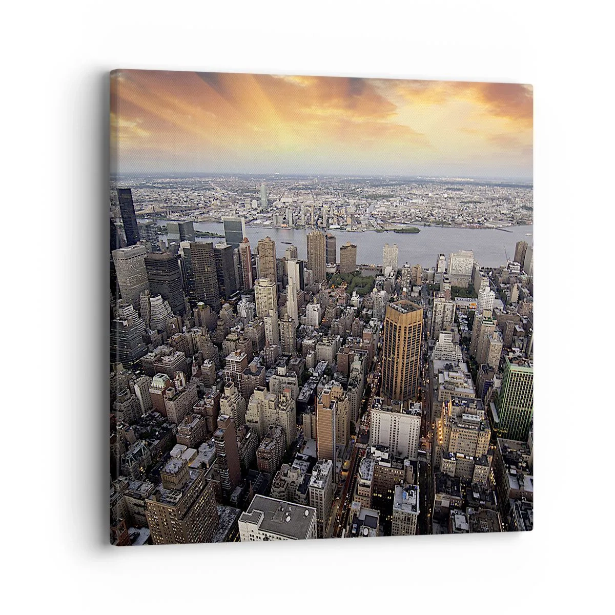 Bild auf Leinwand - Leinwandbild - Das schlagende Herz unserer Zeit - 40x40 cm