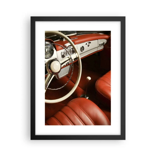 Poster in einem schwarzem Rahmen - Luxus im Vintagestil - 30x40 cm