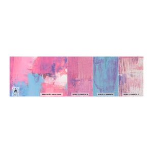 Fototapeten Muster Premium Sand - Rosa, Blau und eine Prise Licht - Abstraktion, Minimalismus, Stück - 100x30 cm