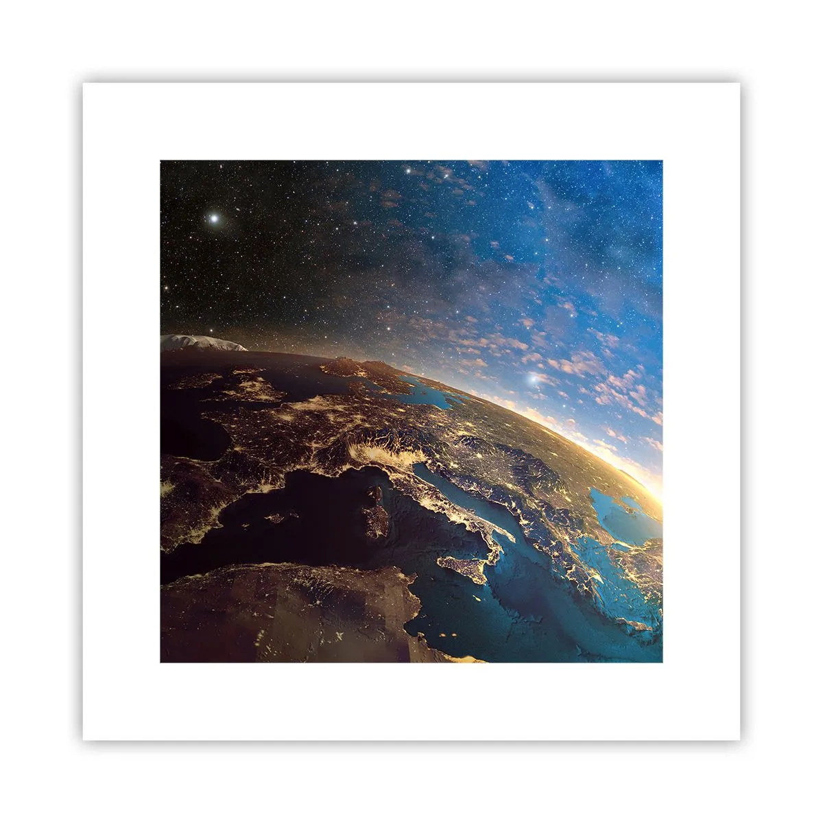 Poster - Schauen wir uns aus der Ferne an - 30x30 cm
