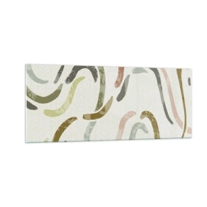 Glasbild - Bild auf glas - Fröhlicher Tanz der Abstraktion - 100x40 cm