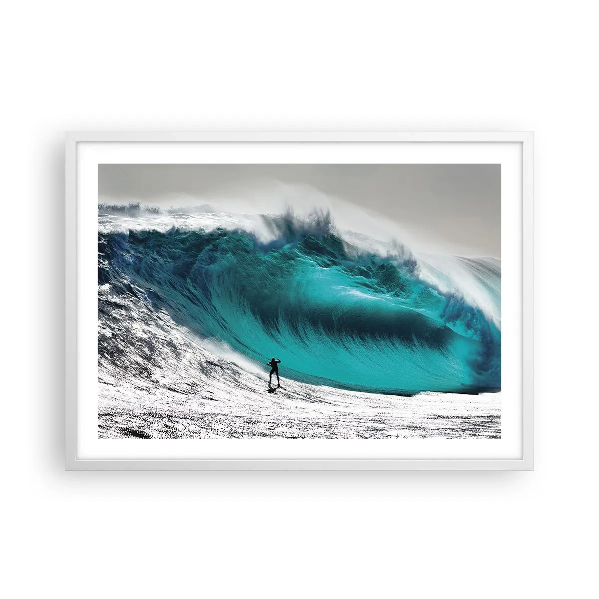 Poster in einem weißen Rahmen - Herausforderung angenommen - 70x50 cm