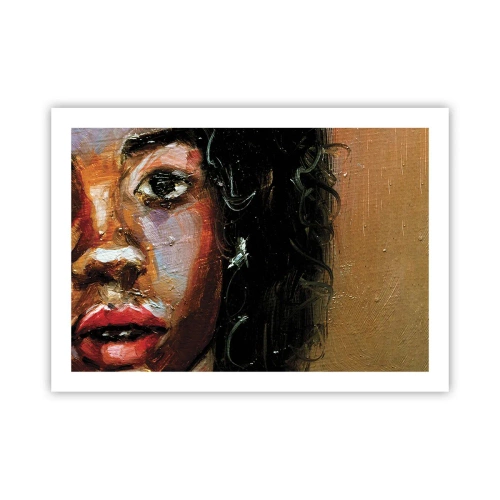 Poster - Schwarz und Glanz - 70x50 cm