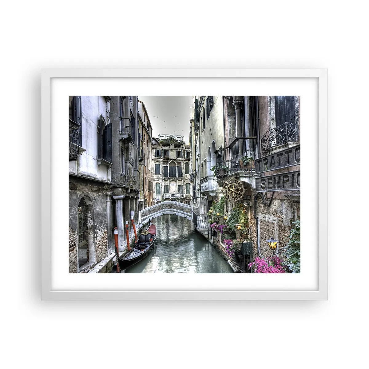 Poster in einem weißen Rahmen - Seit Jahrhunderten in stiller Besinnung - 50x40 cm