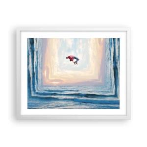 Poster in einem weißen Rahmen - In eine andere Dimension - 50x40 cm