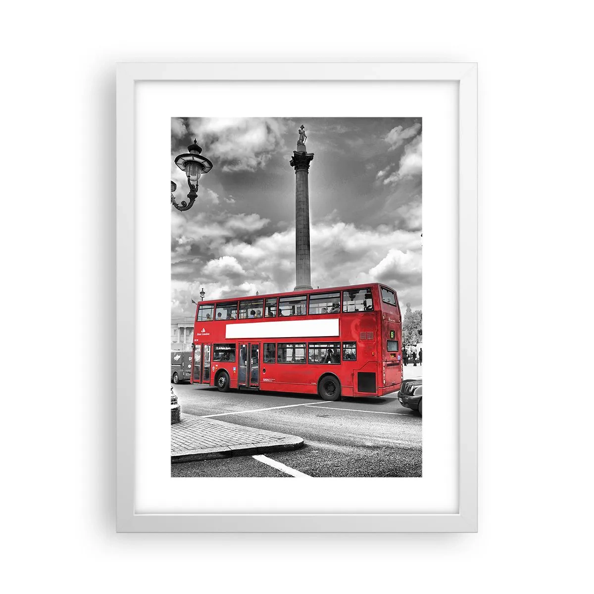 Poster in einem weißen Rahmen - Der wahre Blutkreislauf der Stadt - 30x40 cm