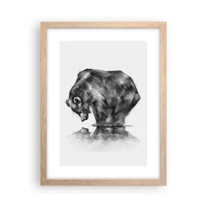 Poster in einem Rahmen aus heller Eiche - Schön, jemanden in der Nähe zu sehen - 30x40 cm