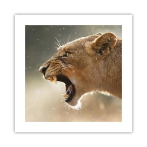 Poster - Versuch, nicht zuzuhören - 40x40 cm