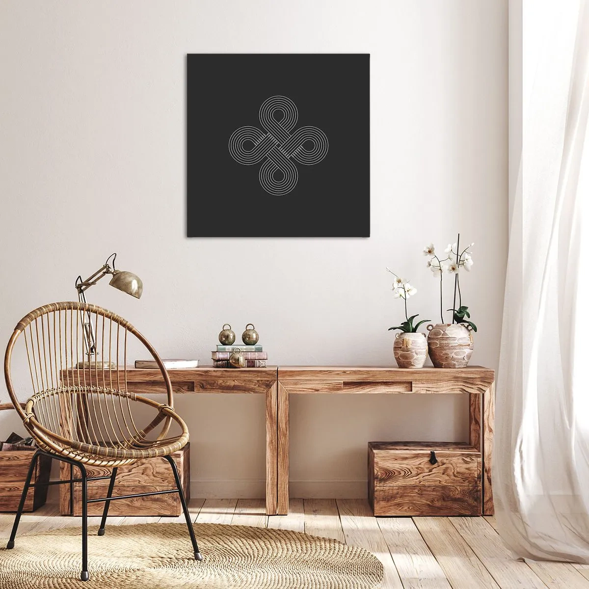 Bild auf Leinwand - Leinwandbild - Im keltischen Geist - 70x70 cm