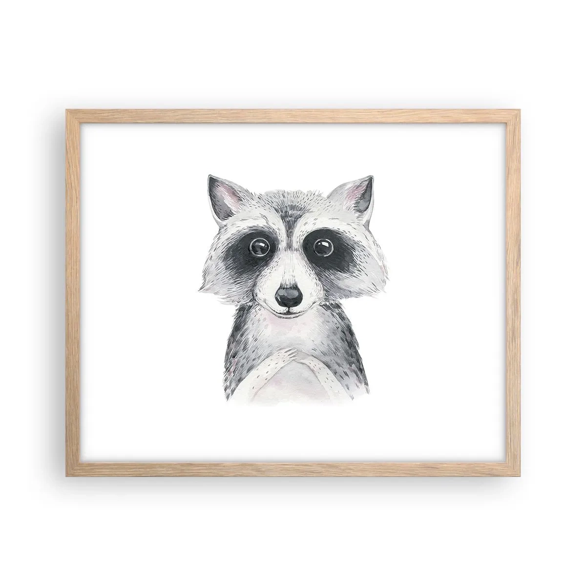 Poster in einem Rahmen aus heller Eiche - Ein Moment zum Bewegen - 50x40 cm