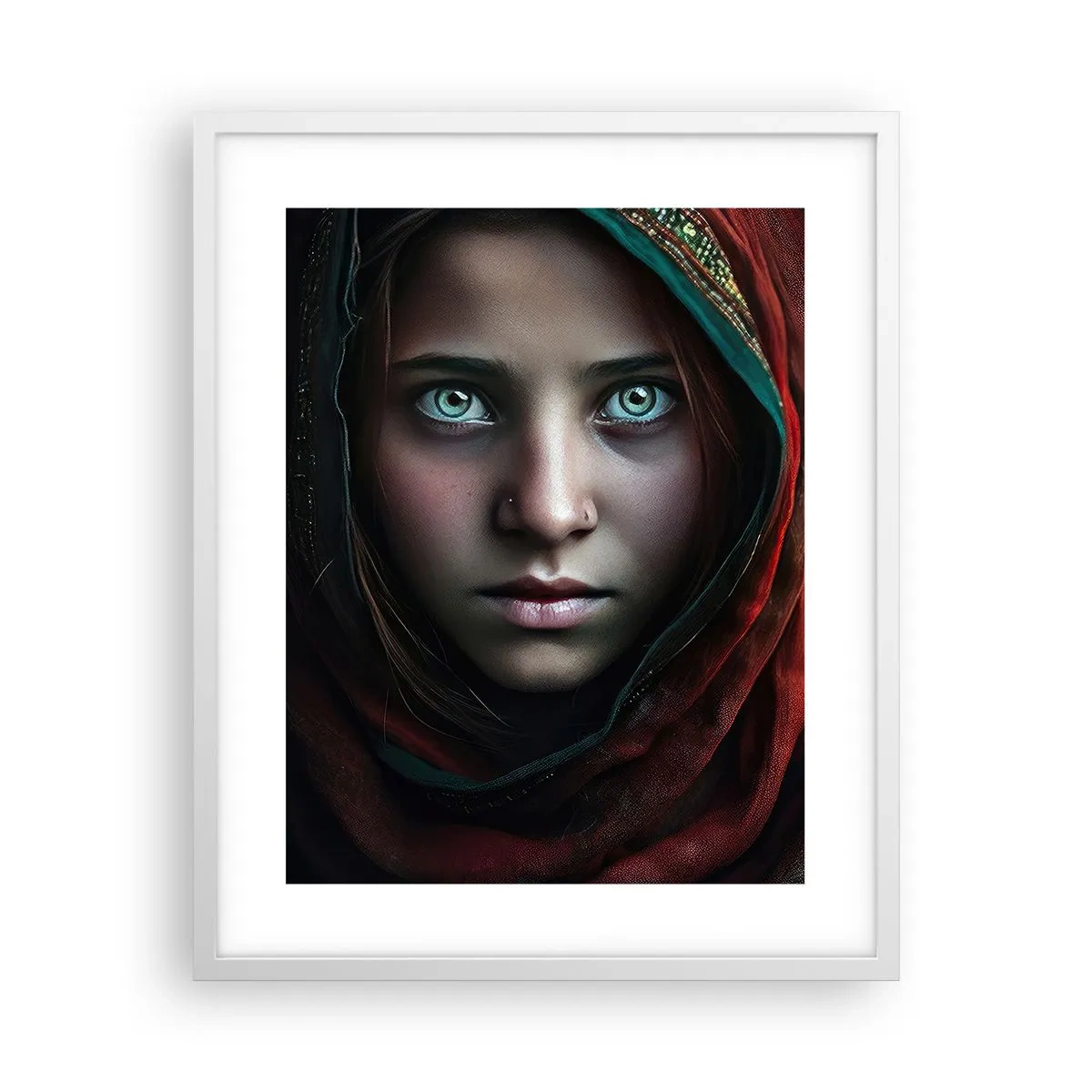 Poster in einem weißen Rahmen - Prinzessin aus dem Osten - 40x50 cm