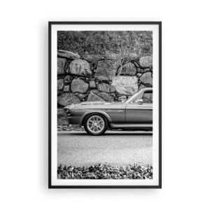 Poster in einem schwarzem Rahmen - Die Legende der 1960er - 61x91 cm