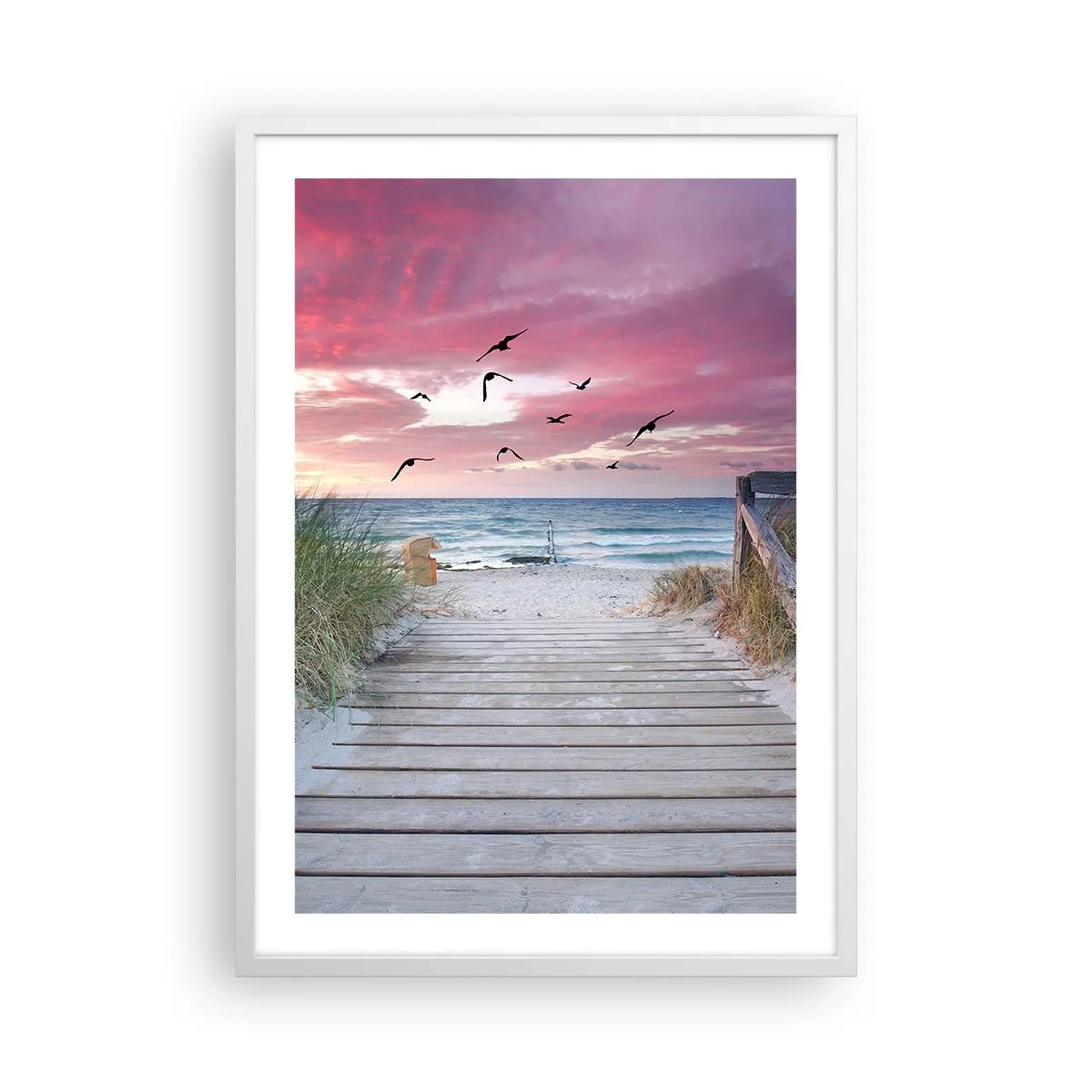 Poster in einem weißen Rahmen - Baltischer Eindruck - 50x70 cm