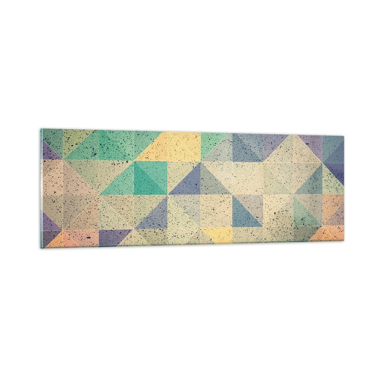 Glasbild - Bild auf glas - Republik der Dreiecke - 90x30 cm