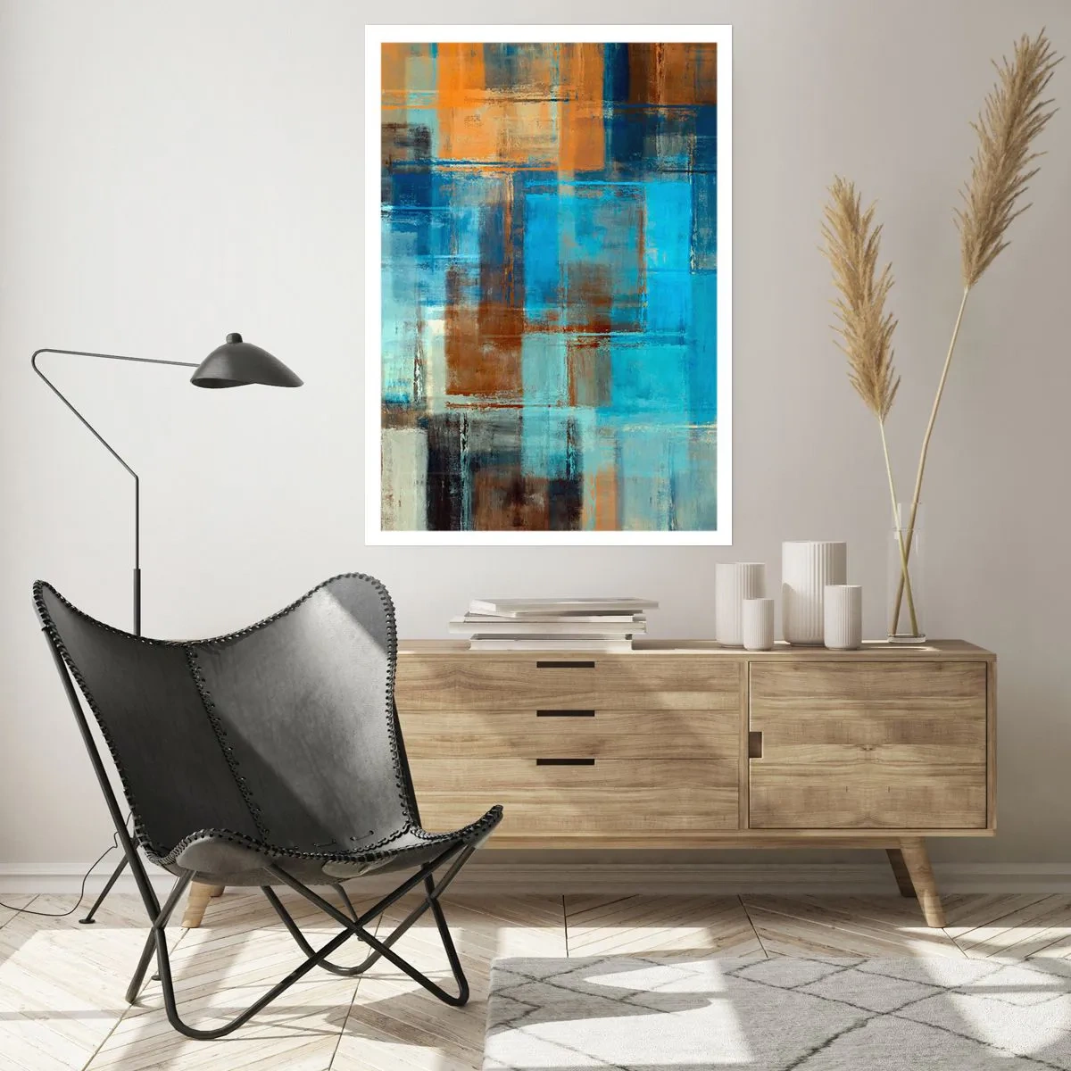 Poster - Durch den blauen Schleier - 40x50 cm