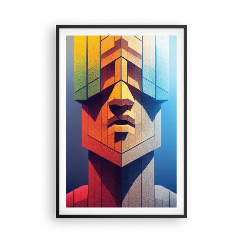 Poster in einem schwarzem Rahmen - Ein Mann mit Prinzipien - 61x91 cm