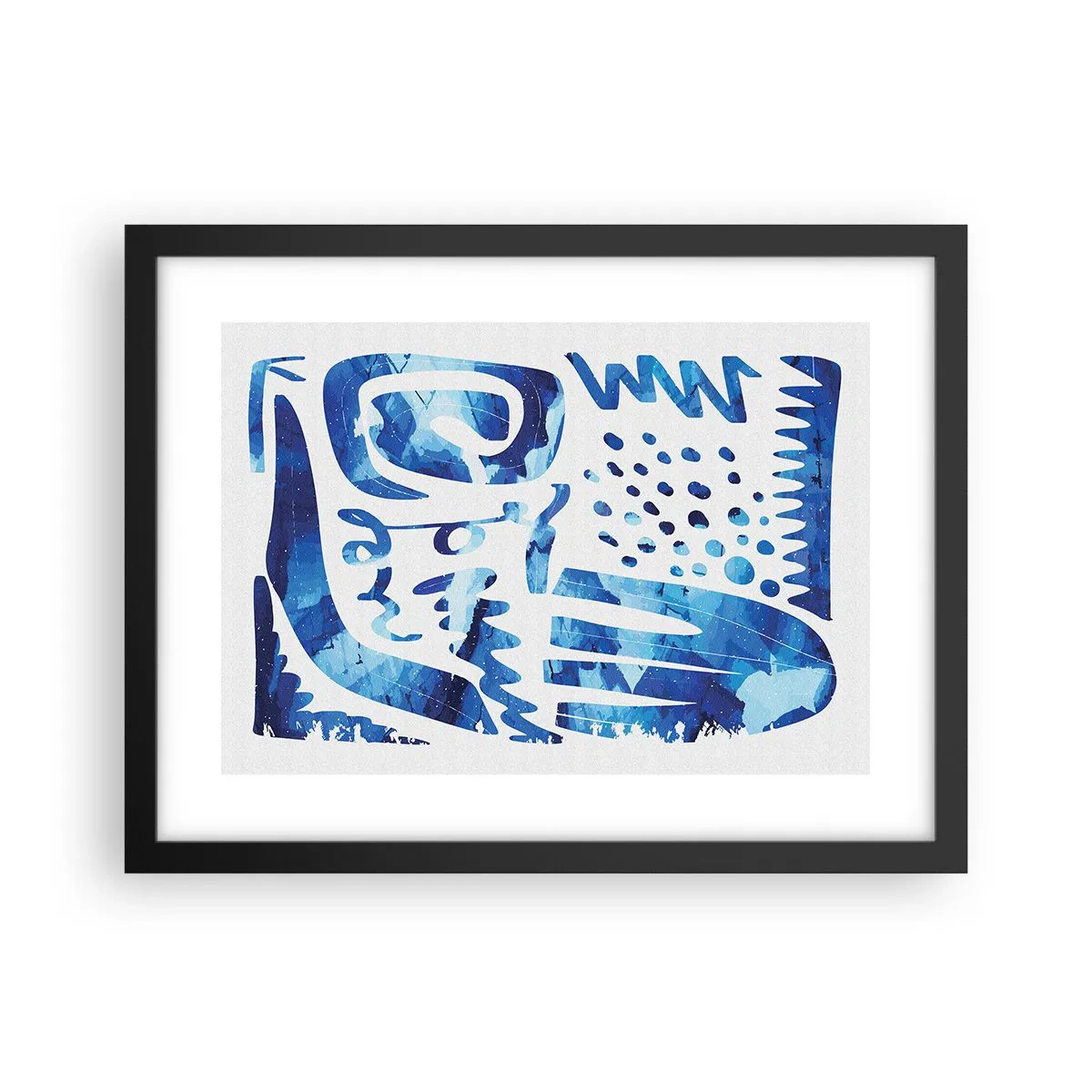 Poster in einem schwarzem Rahmen - Zurück zu den Wurzeln - 40x30 cm