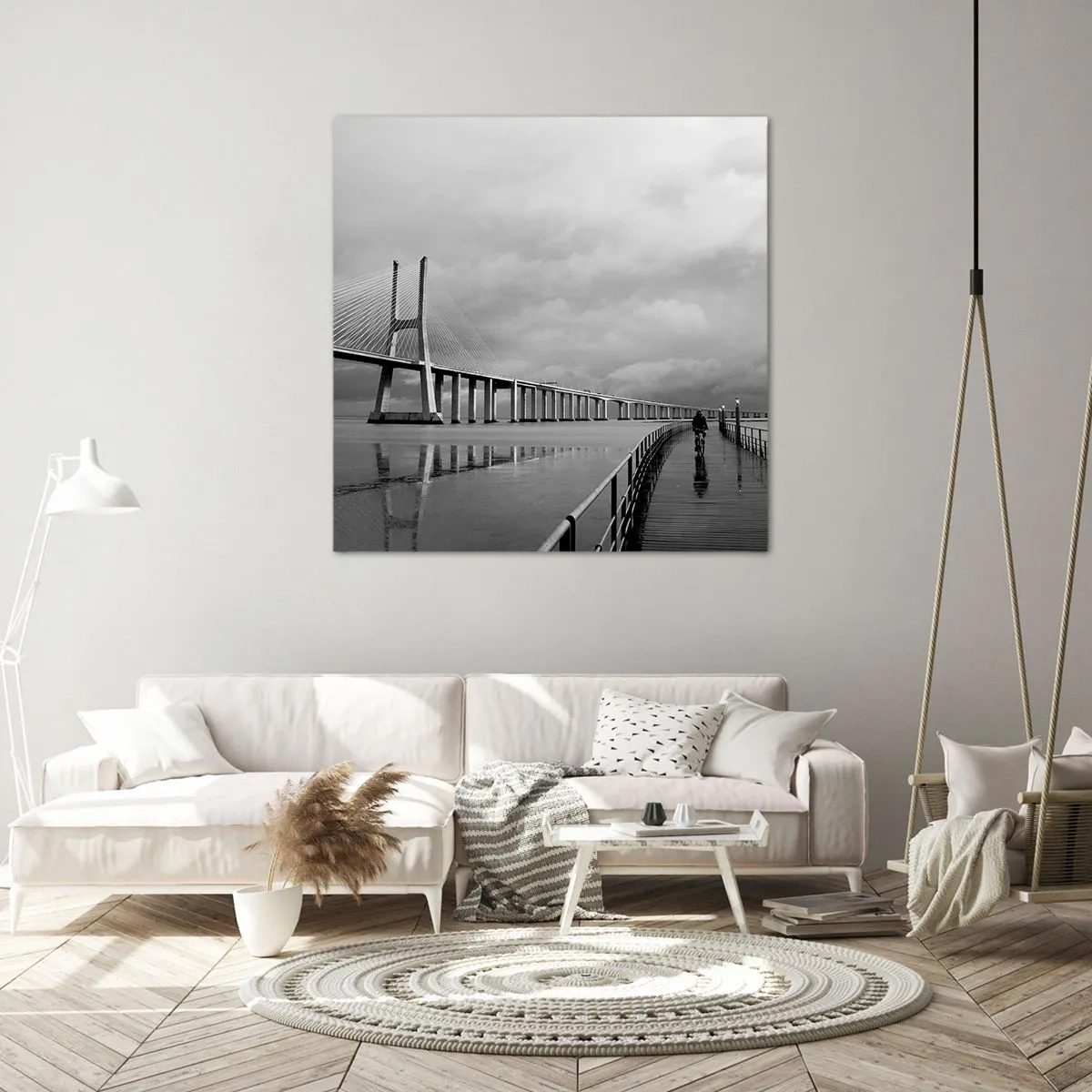 Bild auf Leinwand - Leinwandbild - Jedem das Verdiente - 60x60 cm