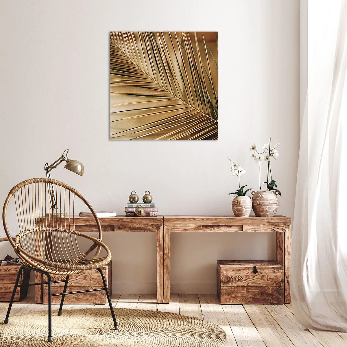Bild auf Leinwand - Leinwandbild - Natürliche Kolonnade - 70x70 cm