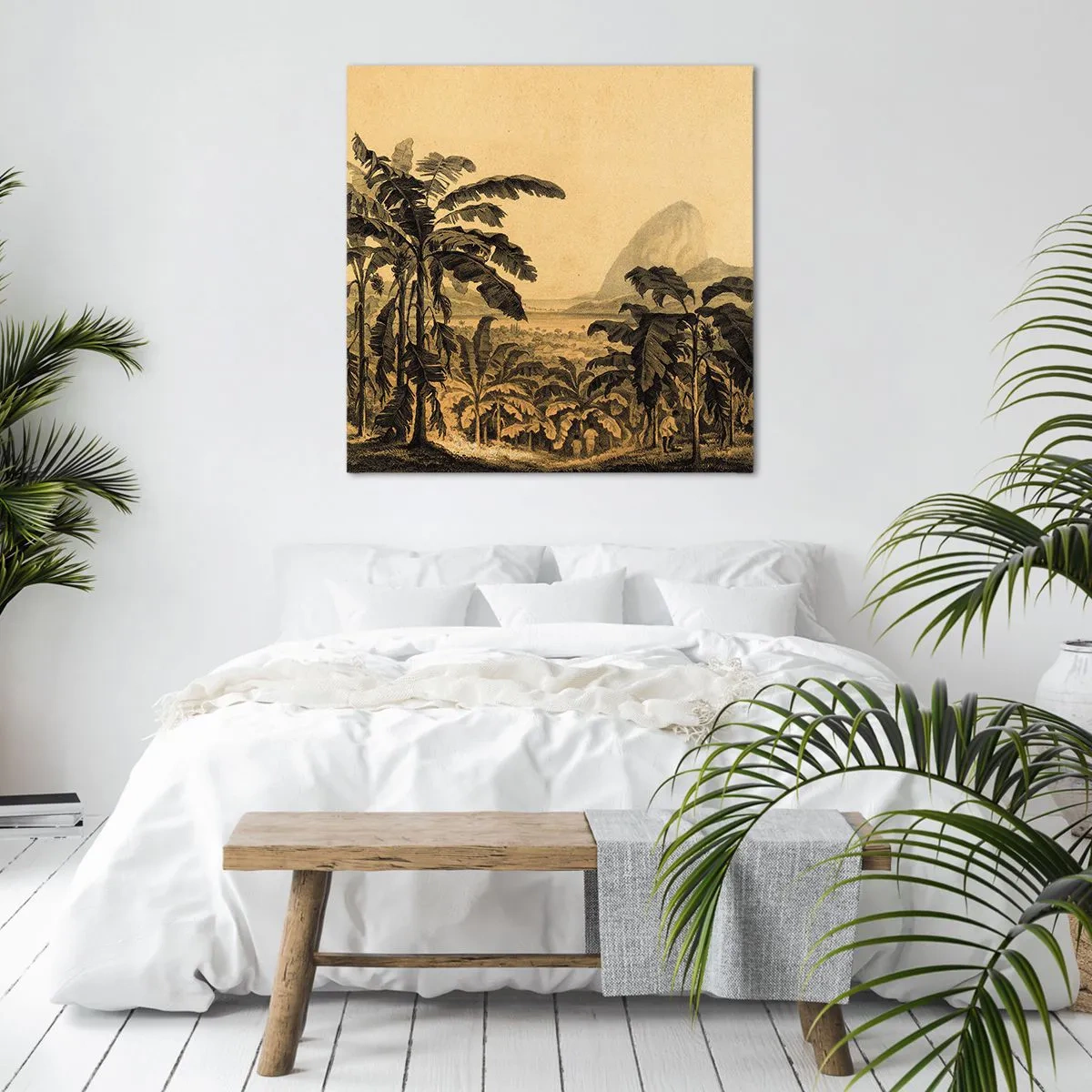 Bild auf Leinwand - Leinwandbild - in einem kolonialen Klima - 40x40 cm