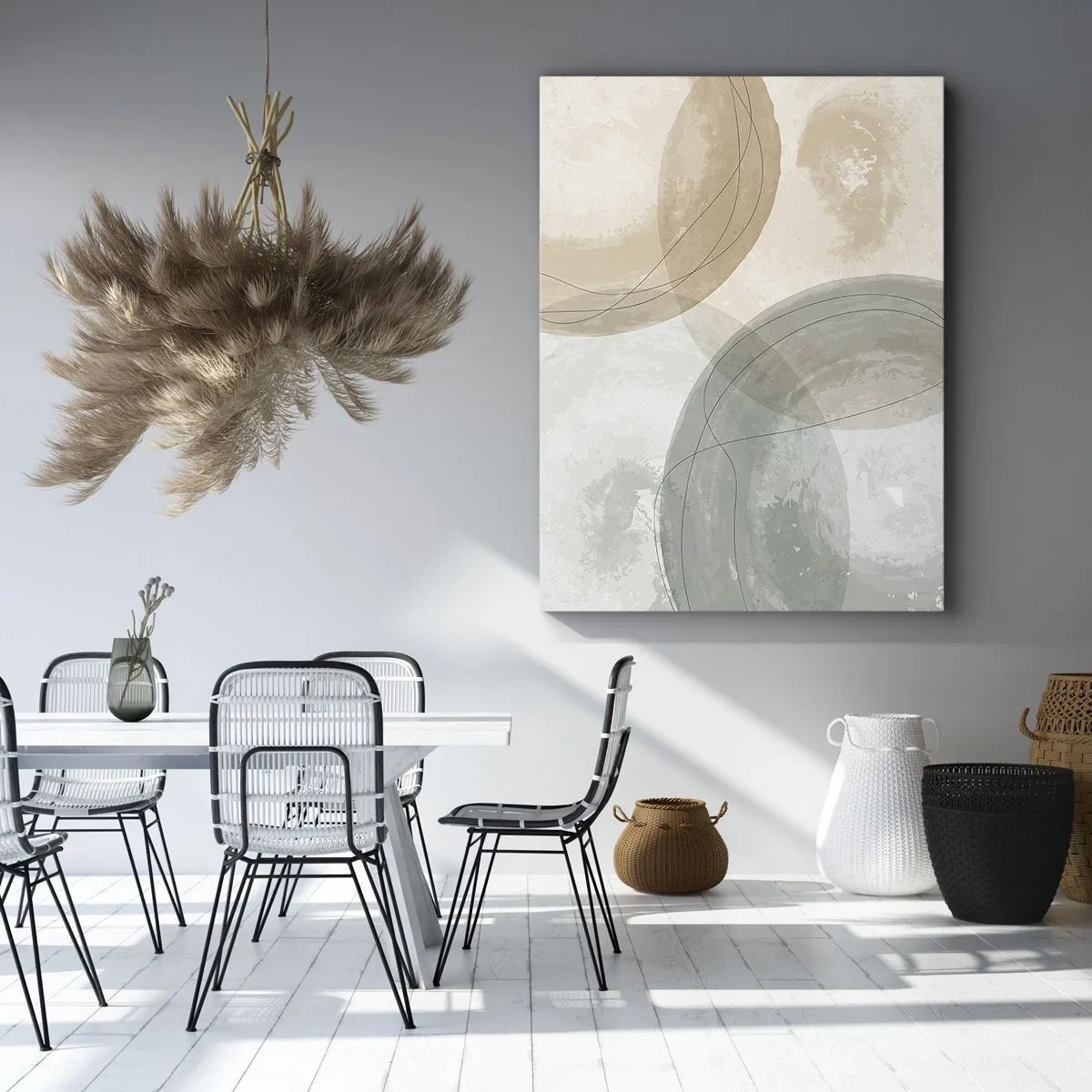 Bild auf Leinwand - Leinwandbild - Welten durchdringen - 65x120 cm