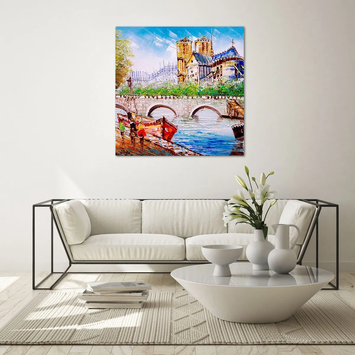 Glasbild - Bild auf glas - Ihre Zeit vergeht nie - 50x50 cm