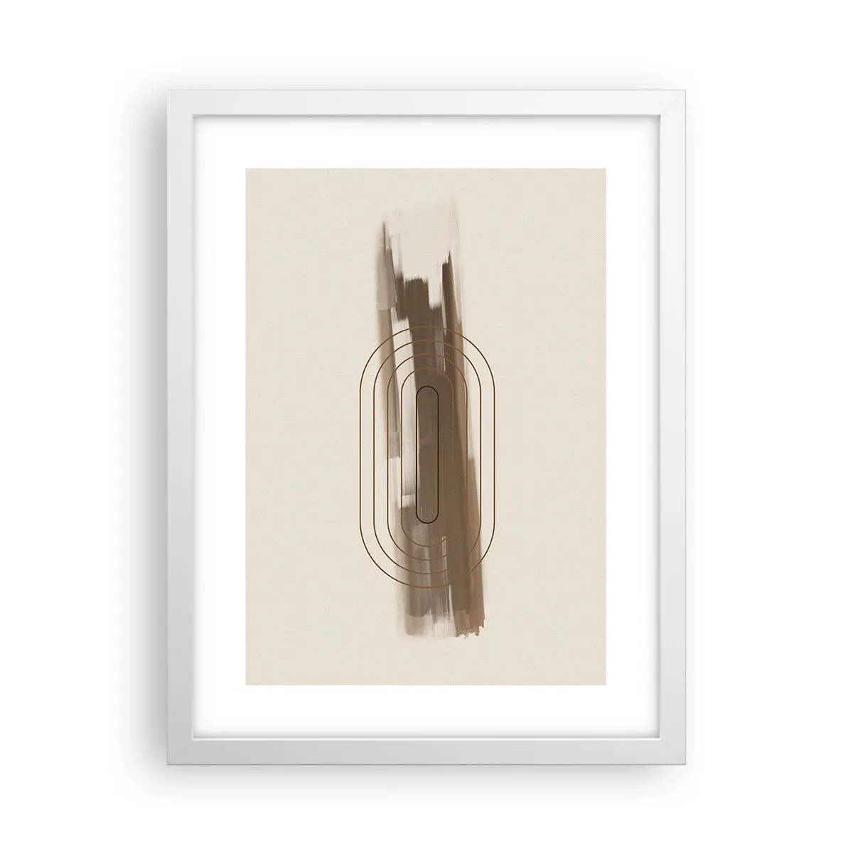 Poster in einem weißen Rahmen - Ein Hauch von Grau - 30x40 cm