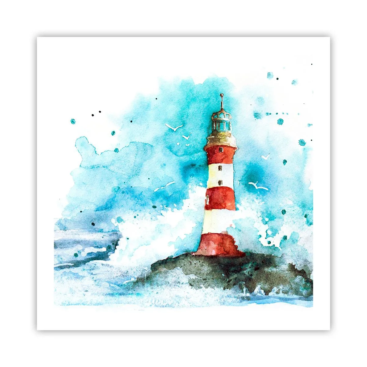 Poster - Einheit der Elemente - 60x60 cm