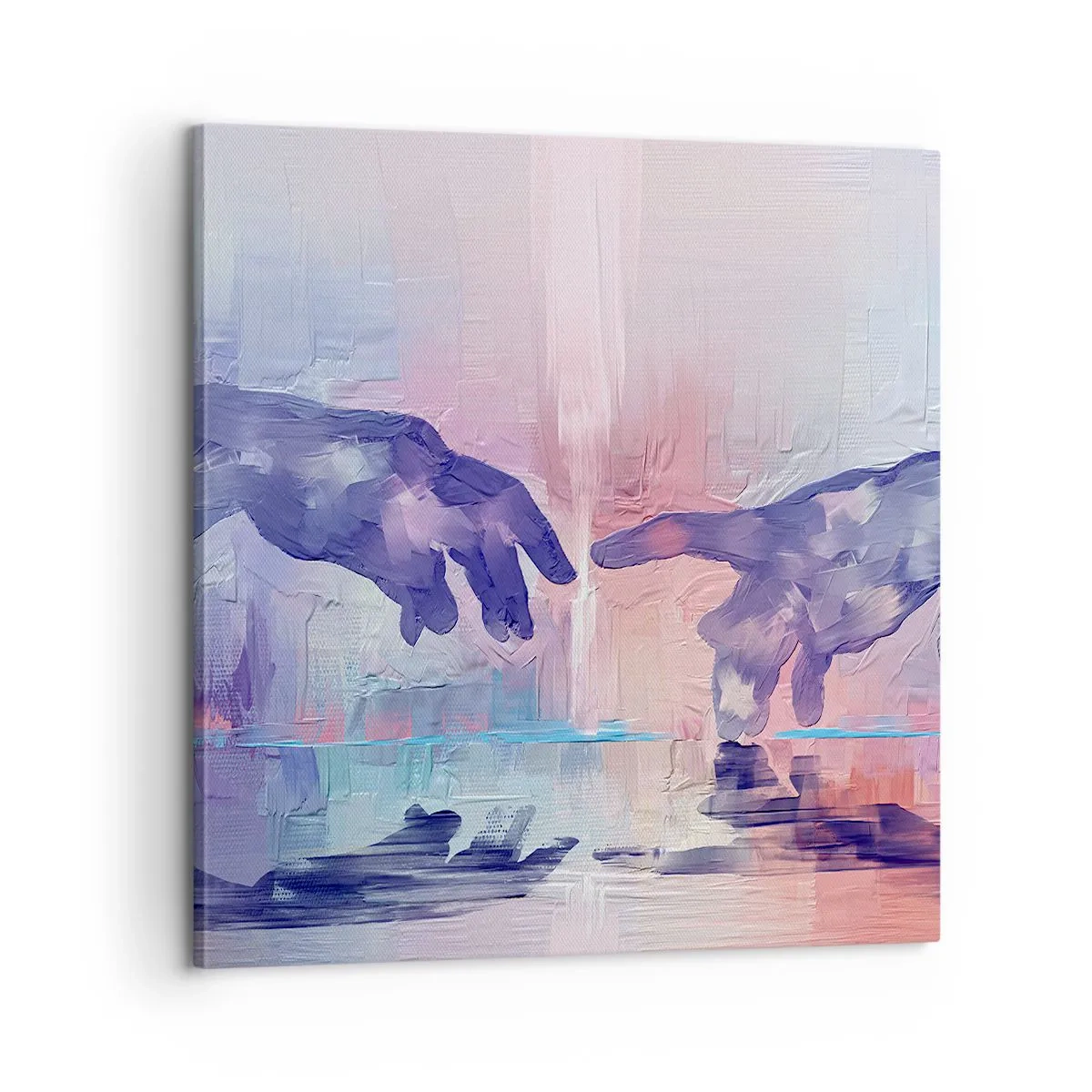 Bild auf Leinwand - Leinwandbild - Göttlicher Funke des Lebens - 60x60 cm