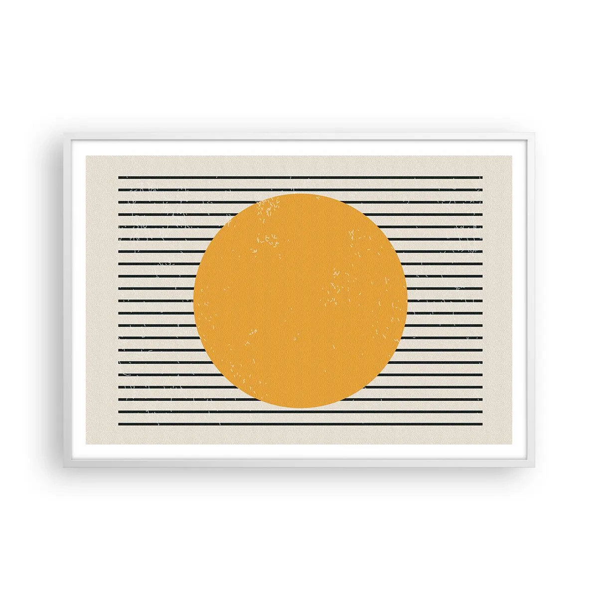 Poster in einem weißen Rahmen - Die Kraft der Einfachheit - 100x70 cm