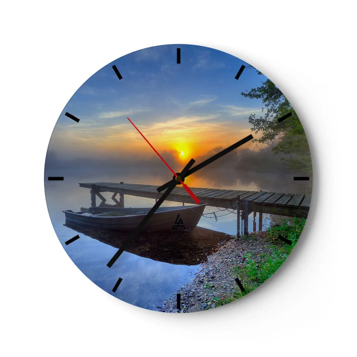 Wanduhr - Glasuhr - Wie aus Gewöhnlichem Magie wird - 40x40 cm