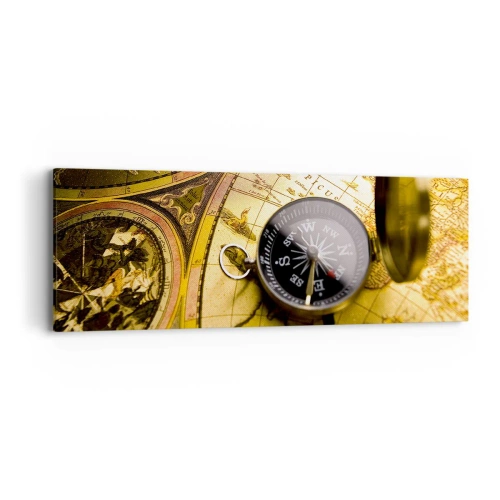 Bild auf Leinwand - Leinwandbild - Oder vielleicht bis ans Ende der Welt? - 90x30 cm
