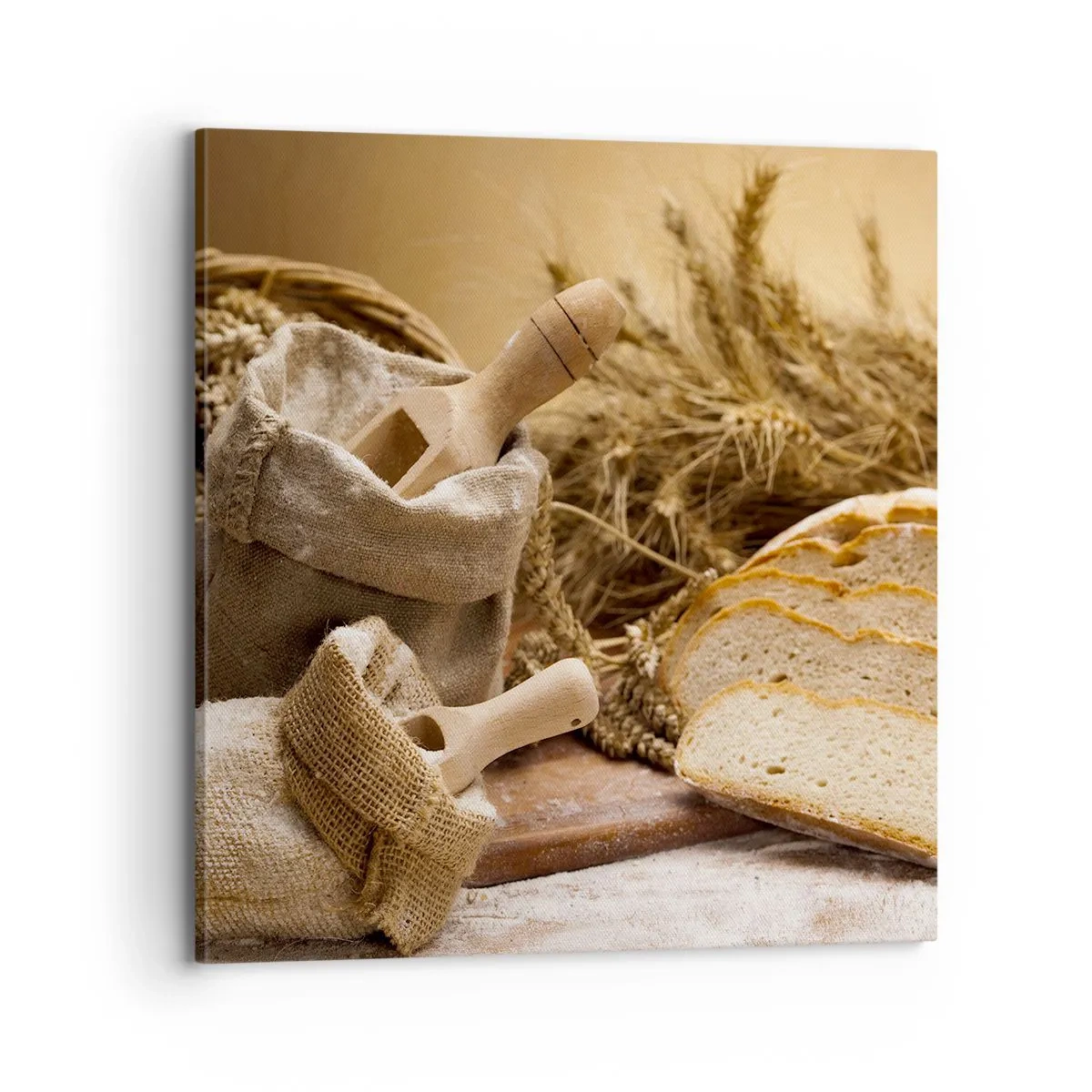 Bild auf Leinwand - Leinwandbild - Wie mit einem Messer geschnitten - 70x70 cm