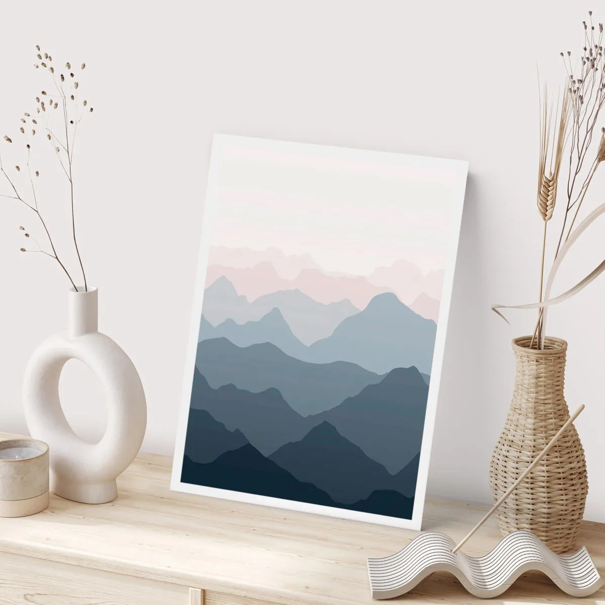 Poster - Wellen der Berge - 30x40 cm