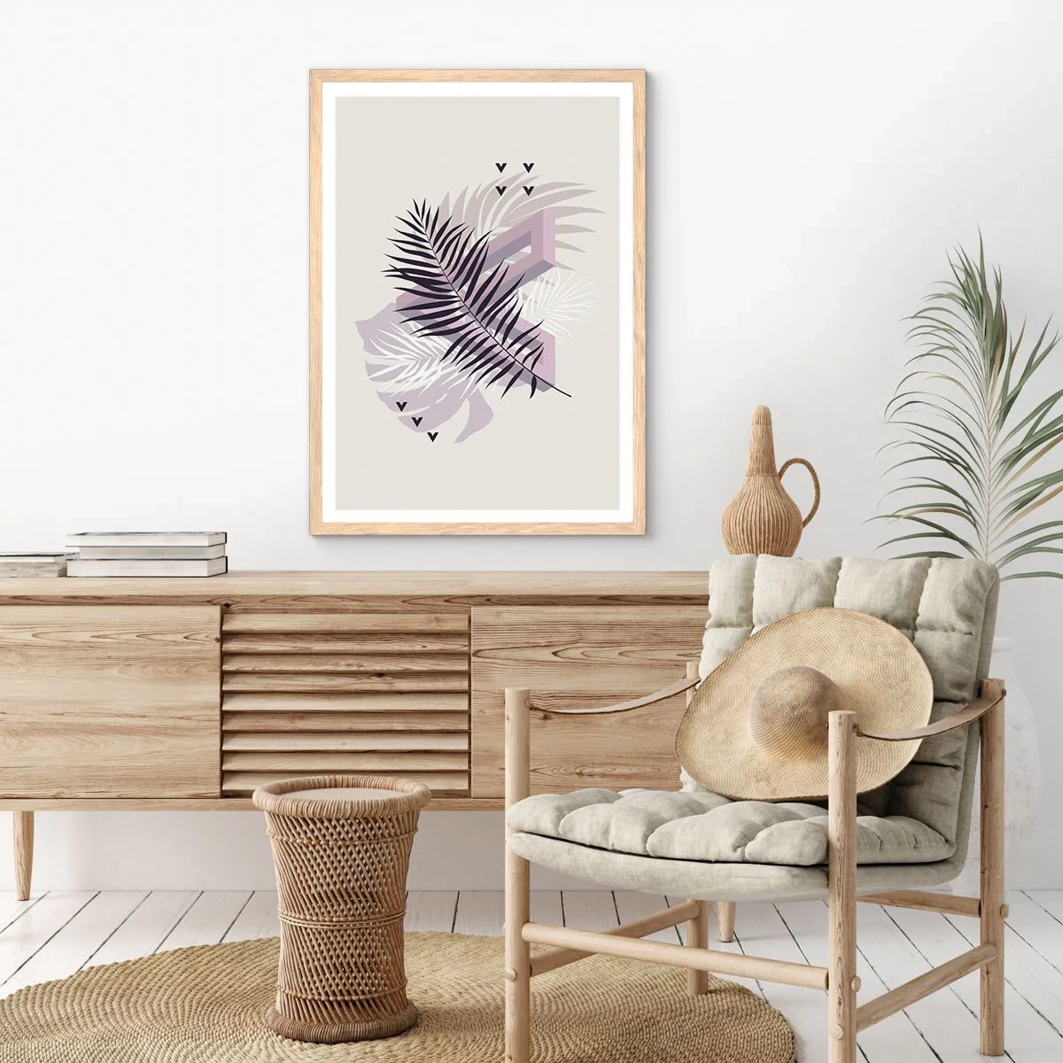 Poster in einem Rahmen aus heller Eiche - Der Schatten des Schattens - 70x100 cm