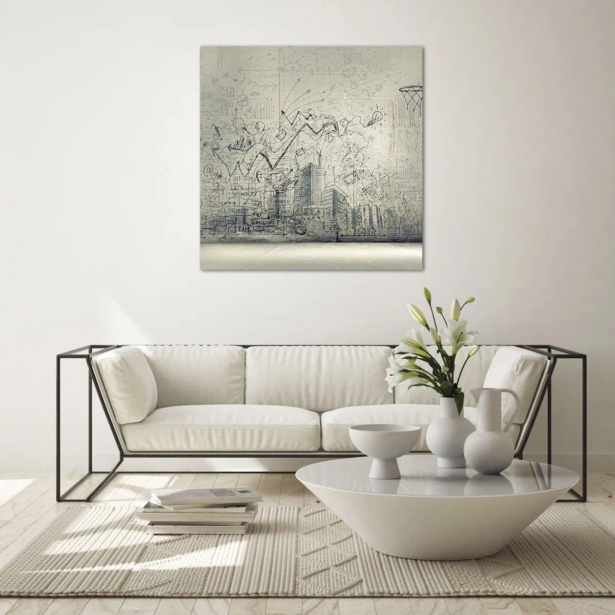 Glasbild - Bild auf glas - Mein tolles Stadtleben - 50x50 cm
