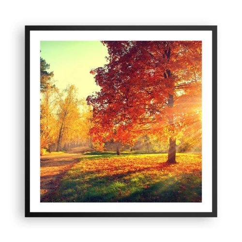 Poster in einem schwarzem Rahmen - Unhöflich ist schön - 60x60 cm