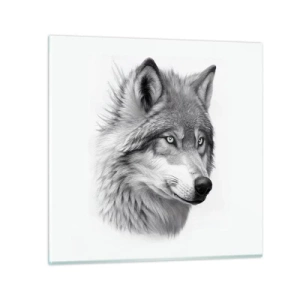 Glasbild - Bild auf glas - Alpha – ohne Zweifel - 50x50 cm