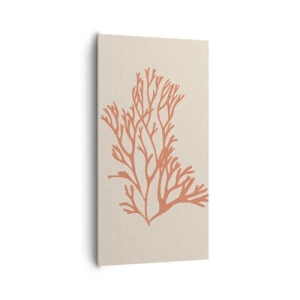 Bild auf Leinwand - Leinwandbild - Korallenfiligran - 65x120 cm