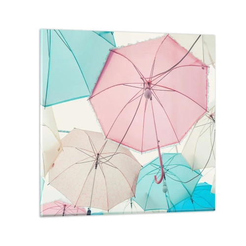 Glasbild - Bild auf glas - Mal Sonne, mal Regen - 60x60 cm