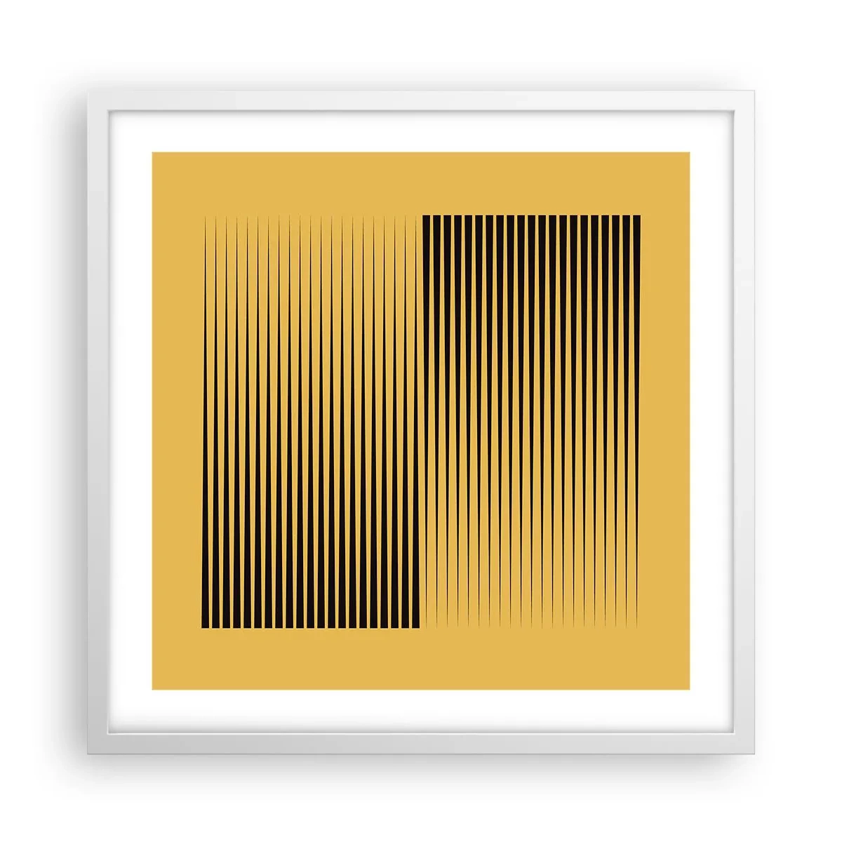 Poster in einem weißen Rahmen - Quadratur der Gegensätze - 50x50 cm
