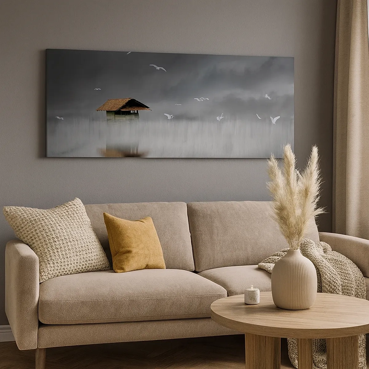 Bild auf Leinwand - Leinwandbild - Schutz vor Regen - 30x30 cm