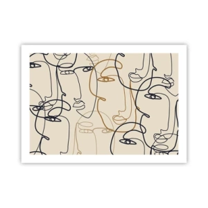 Poster - Das Porträt wird multipliziert - 70x50 cm