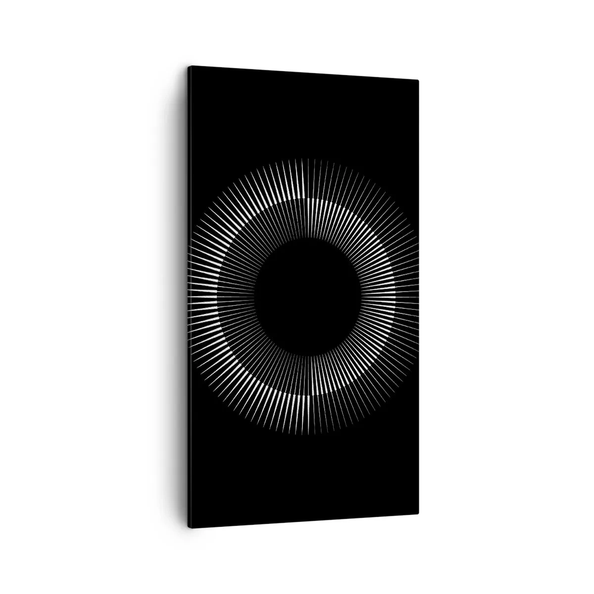 Bild auf Leinwand - Leinwandbild - Schwarze Sonne - 45x80 cm