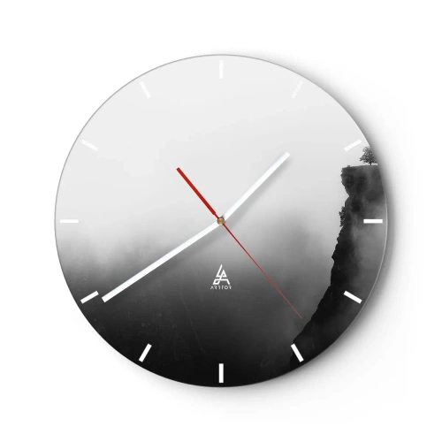 Wanduhr - Glasuhr - Am Rande der Welt - 40x40 cm
