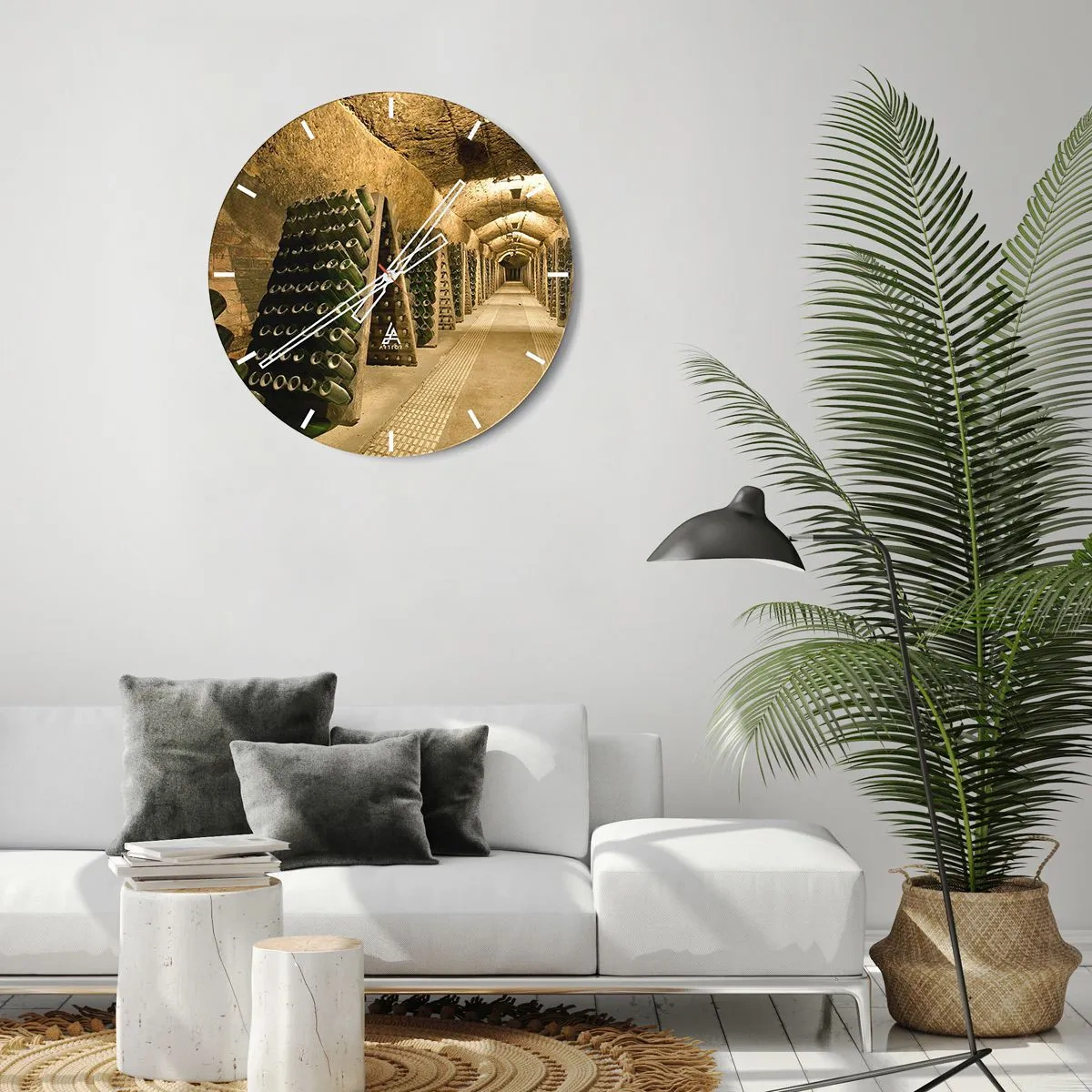 Wanduhr - Glasuhr - Die Geburt des Geschmacks - 30x30 cm