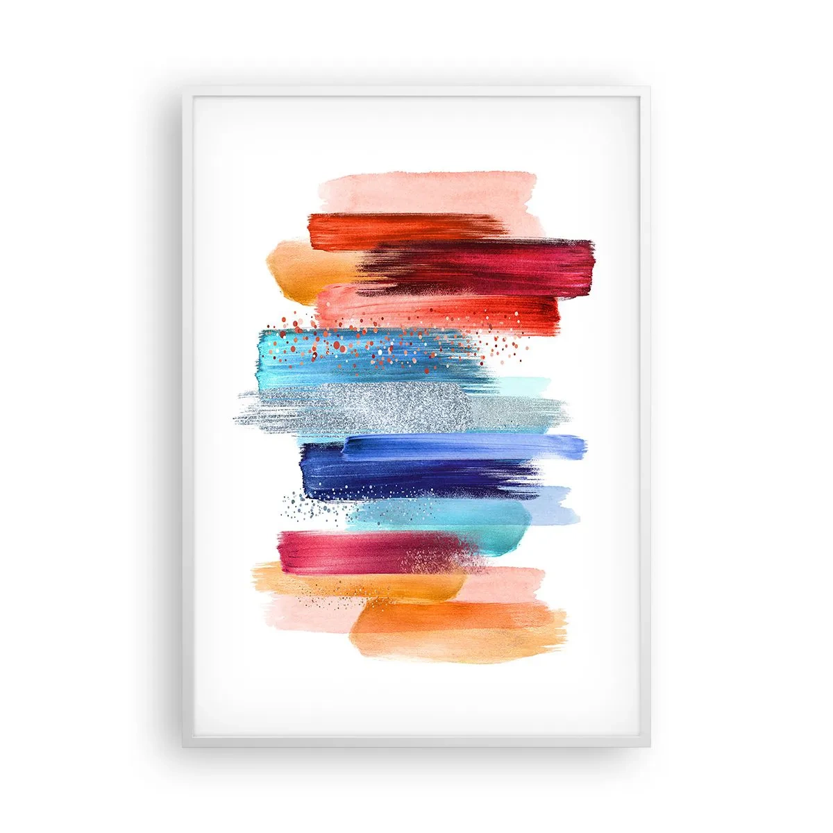 Poster in einem weißen Rahmen - Auf und ab - 70x100 cm