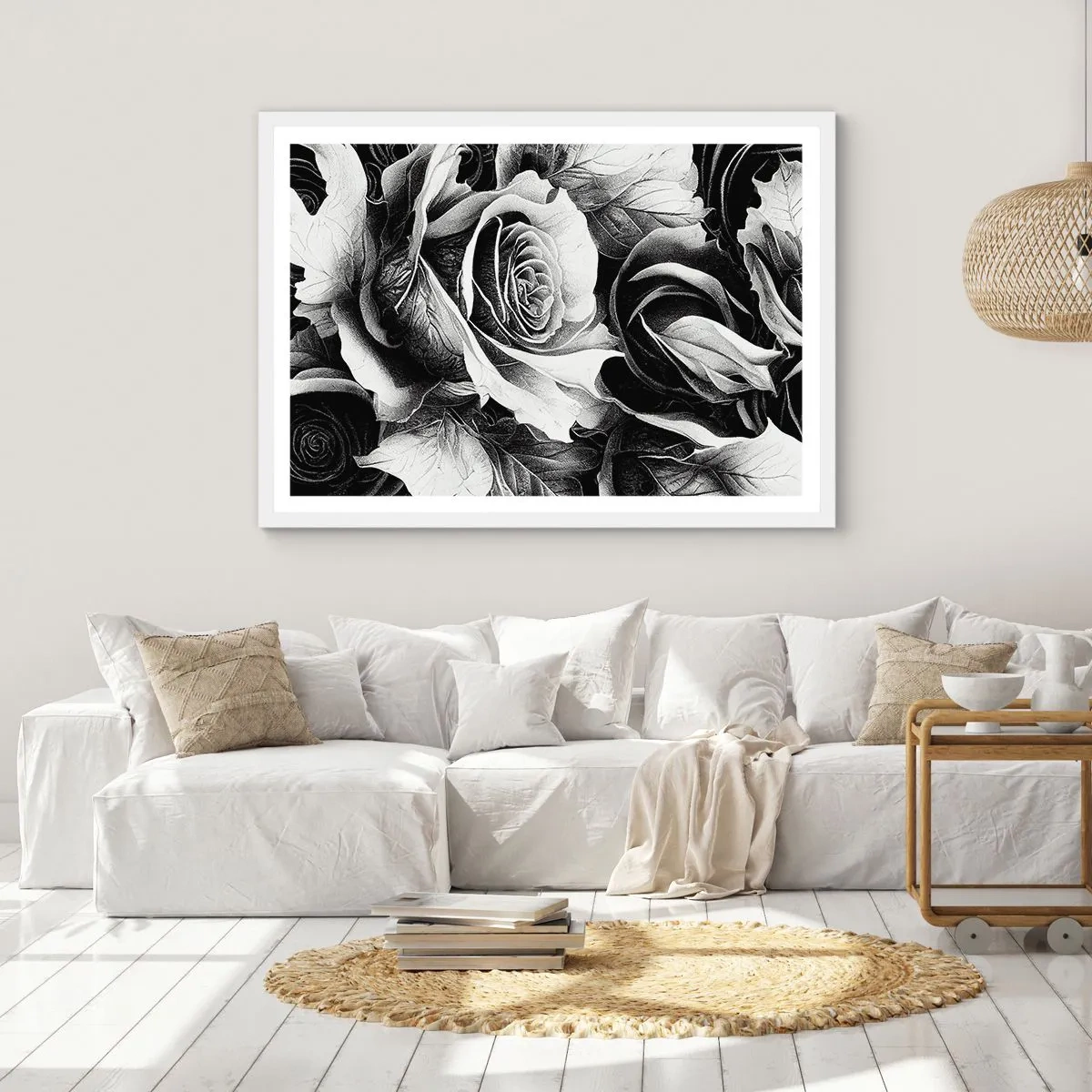 Poster in einem weißen Rahmen - Immer Königin - 50x40 cm