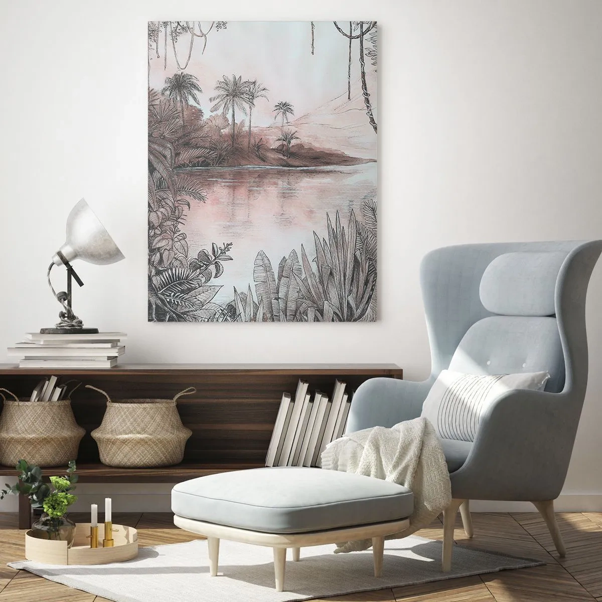 Glasbild - Bild auf glas - Tagebuch eines Entdeckers aus dem 19. Jahrhundert - 70x100 cm